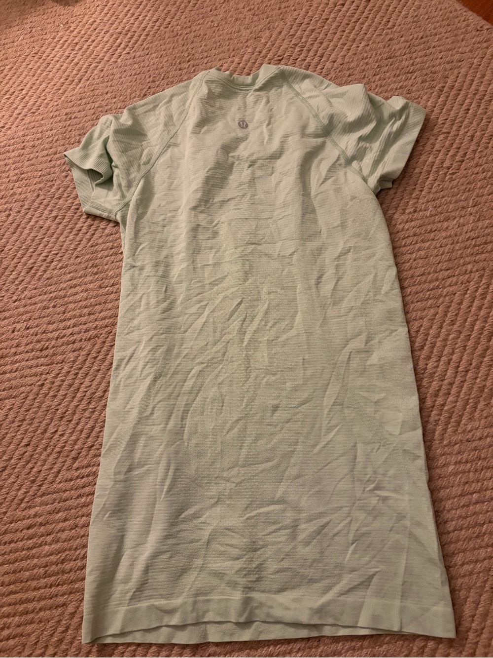 lululemon athletica light mint green short sleeve athletic dress
